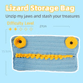 Lizard Storage Bag Crochet Kit